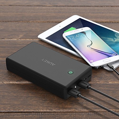 Aukey 30000mah Banco De EnergÃ­a Con RelÃ¡mpago Y Cargador